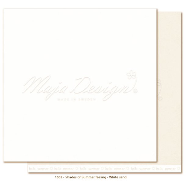 Maja Monochromes Summer Feeling - White sand 12x12"