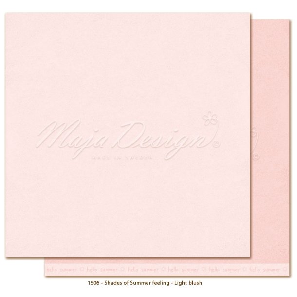 Maja Monochromes Summer Feeling - Light blush 12x12"