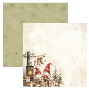 Designpapir Nissehygge 30,5 x 30,5 cm. Luna Hobby