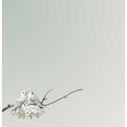 Designpapir Nygifte - 30,5 x 30,5 cm - Luna Hobby