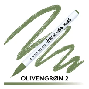 Watercolor brush - Olivengrn 2