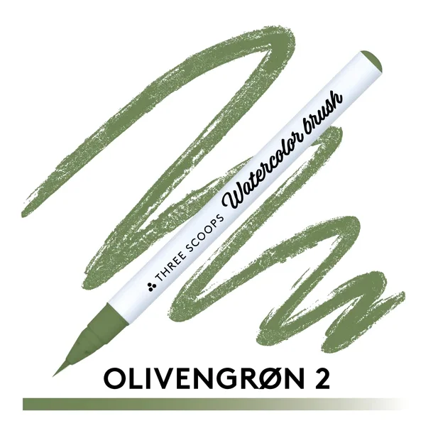 Watercolor brush - Olivengrn 2