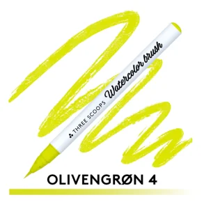 Watercolor brush - Olivengrn 4