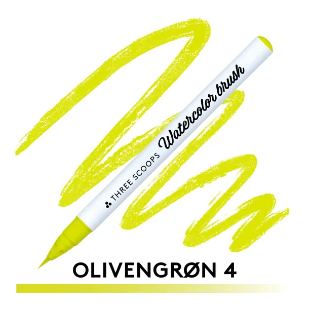 Watercolor brush - Olivengrn 4