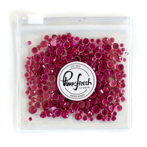 Glitter Drops Magenta - Pinkfresh Studio