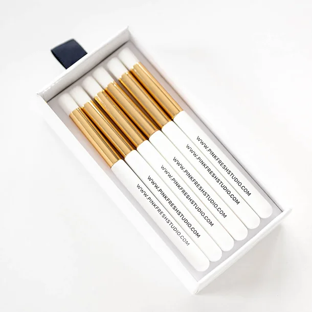 Blending Brush set 1/4" Pink Fresh 6stk