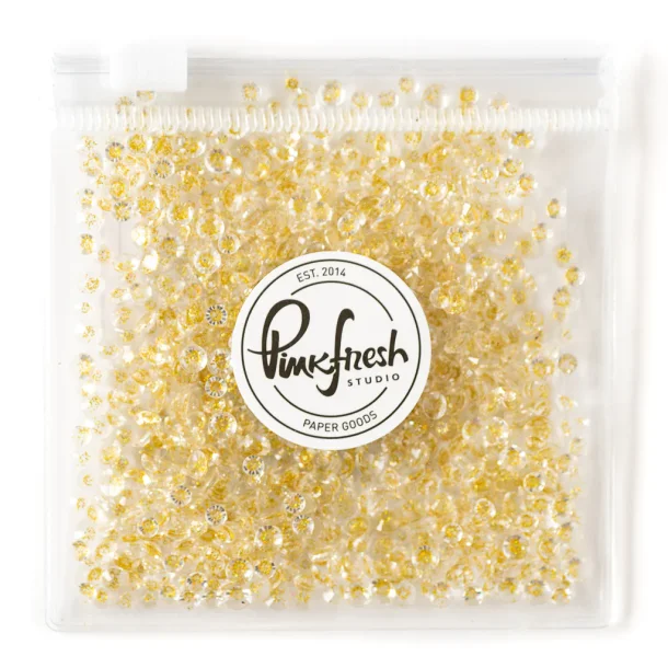 Gems Clear with Gold Dust - Pinkfresh Studio