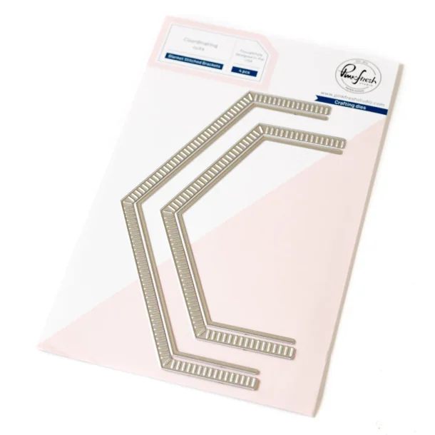 Blanket Stitched Brackets die - Pinkfresh Studio