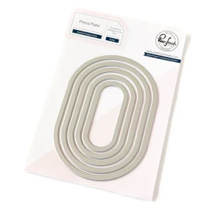Press Plate Nested Elongated Ovals - Pinkfresh Studio