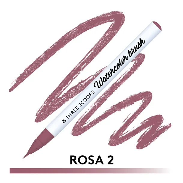 Watercolor brush - Rosa 2