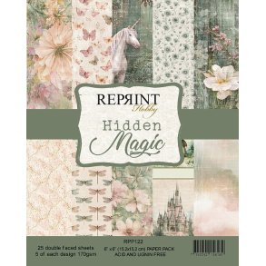 Papir blok Hidden Magic Collection - 6x6 Reprint