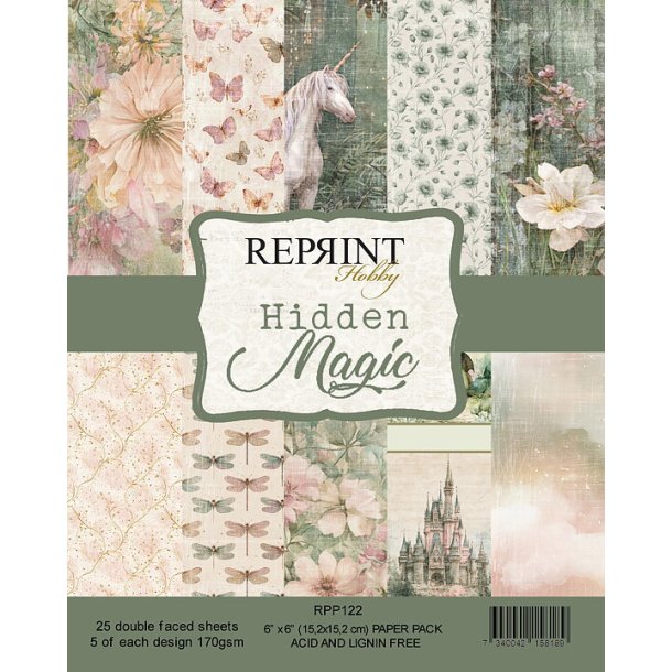 Papir blok Hidden Magic Collection - 6x6 Reprint