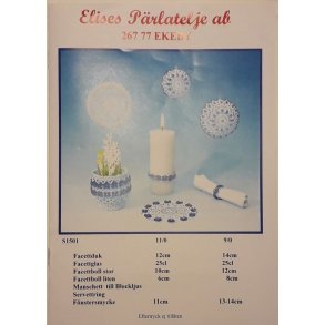 Perleopskrift Elises S1501 (svensk)