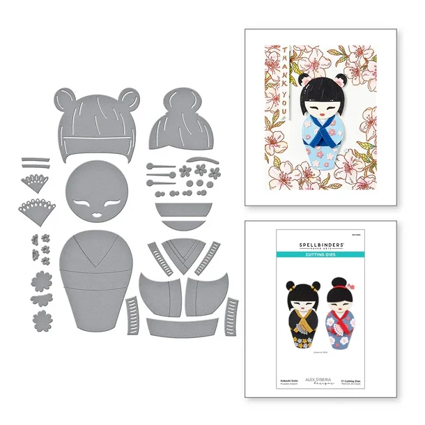 Die Kokeshi Dolls spellbinders S4-1455