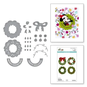 Die Classic Mouse Holiday Wreath spellbinders S6-265