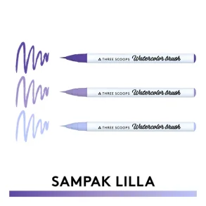 Watercolor brush - Lilla sampak 3stk