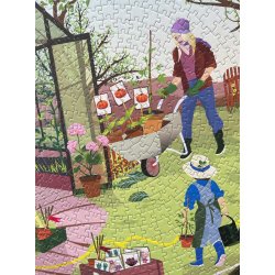 Spring Feeling RUNDT puslespil med 1000 brikker Vissevasse