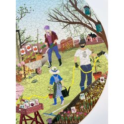 Spring Feeling RUNDT puslespil med 1000 brikker Vissevasse