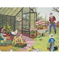 Spring Feeling RUNDT puslespil med 1000 brikker Vissevasse