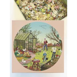 Spring Feeling RUNDT puslespil med 1000 brikker Vissevasse