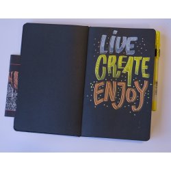 Sketch Note book Black 13 x 21 cm  cm. SAKURA
