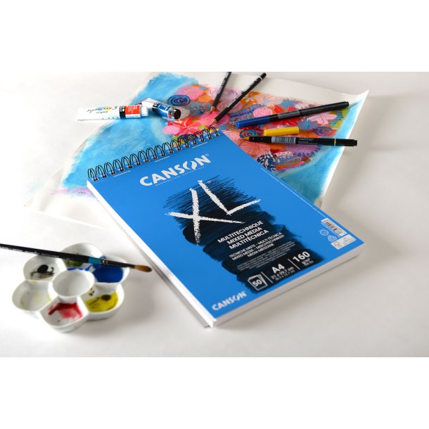 XL Mix media papirblok A4 160gr. 50ark
