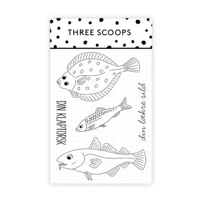 Akrylstempel Fisk Three Scoops
