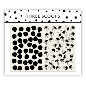 Stencil Jordb�r Three Scoops xxx