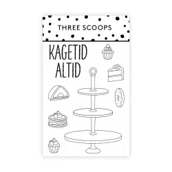 Akrylstempel Kagetid altid Three Scoops
