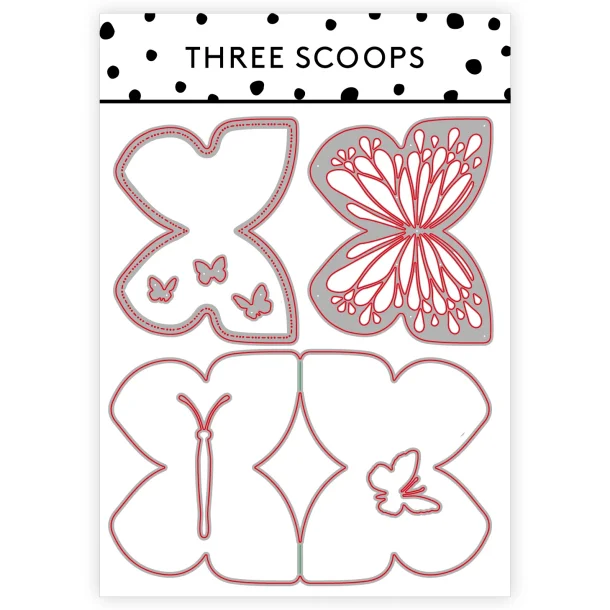 Die Sommerfugle kortbase Three Scoops
