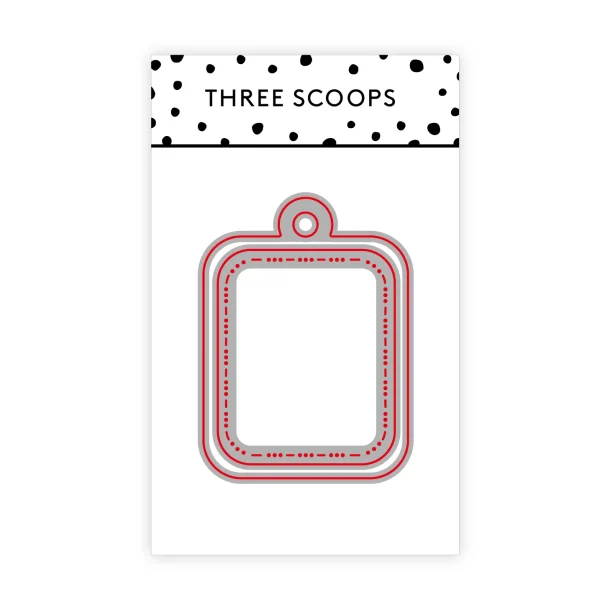 Die Mini tag forkant Three Scoops