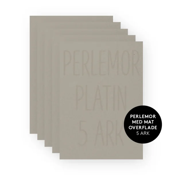 Perlemors karton Platin A4 200g 5stk