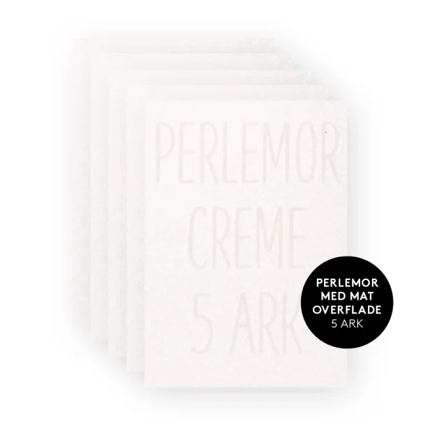 Perlemos karton Creme A4 200g 5stk