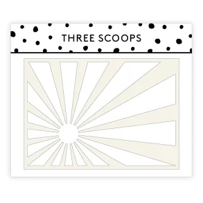 Three Scoops stencil - Solstrler A5 D13
