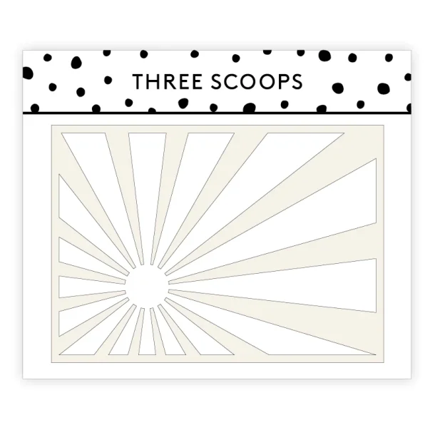 Three Scoops stencil - Solstrler A5