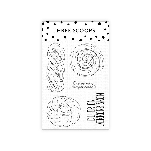 Three Scoops Akrylstempel Wienerbrd