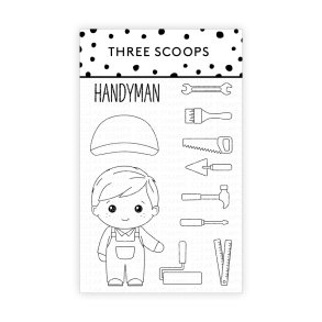 Three Scoops stempel st Handyman 
