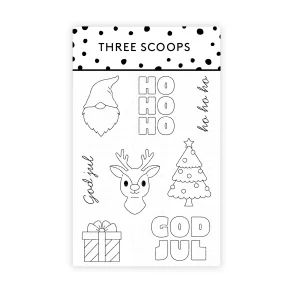 Akrylstempel Julemotiver Three Scoops