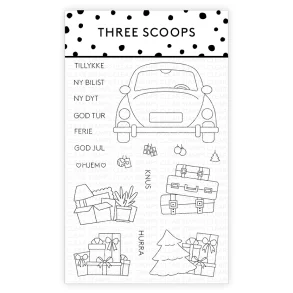 Three Scoops Stempelst Bil med ls