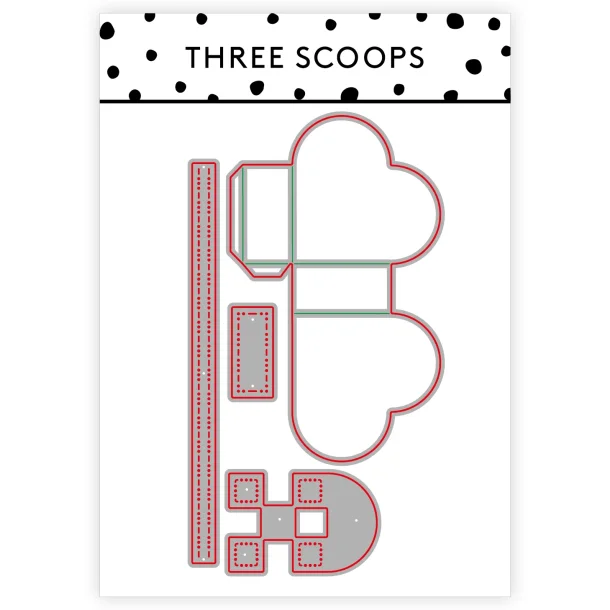 Julehjerte krmmerhus die Three Scoops