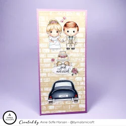 Akrylstempel Just married