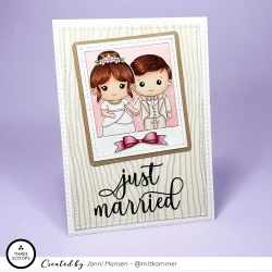 Akrylstempel Brudepar 