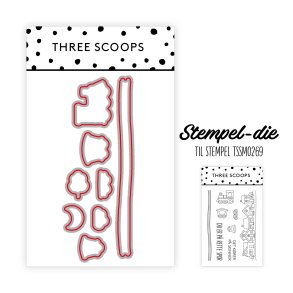Three Scoops Die til stempelst Minitog D25