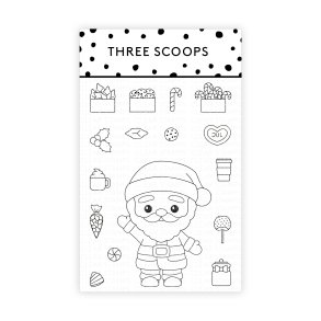 Three Scoops Stempel Julemandens lkkerier ST22