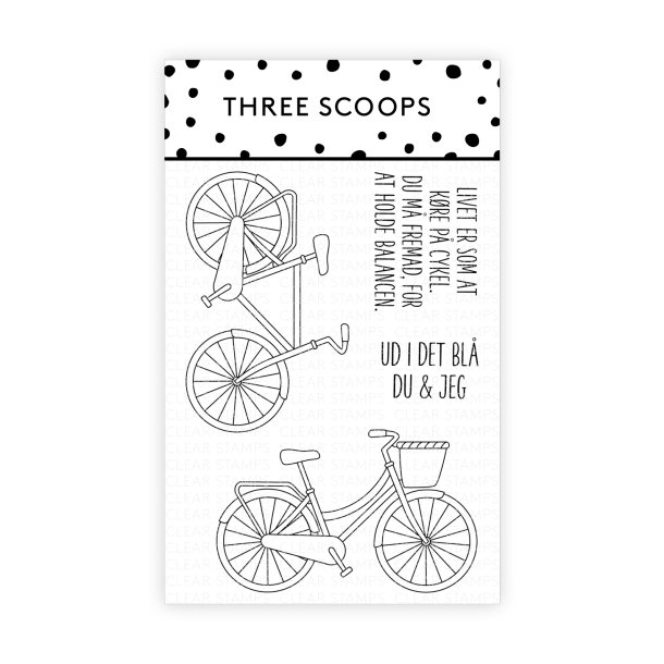 Three Scoops stempelst Cykler