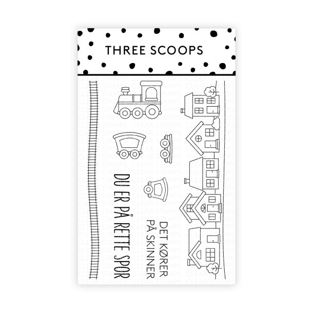 Three Scoops Stempelst Minitog - Du er p rette spor