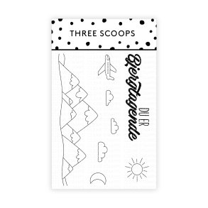 Three Scoops Stempelst Bjerglandskab - Du er bjergtagende