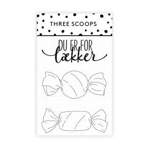 Three Scoops Stempelst Karameller 