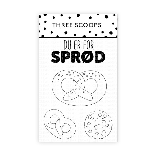 Three Scoops Stempelst Cookies &amp; Kringler - Du er for sprd