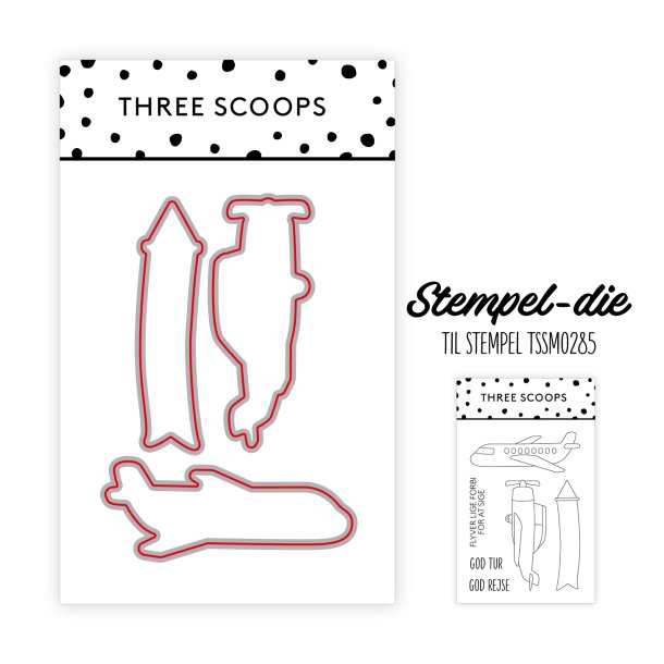 Three Scoops Die Fly - God REJSE BEMRK KUN DIE TIL STEMPEL